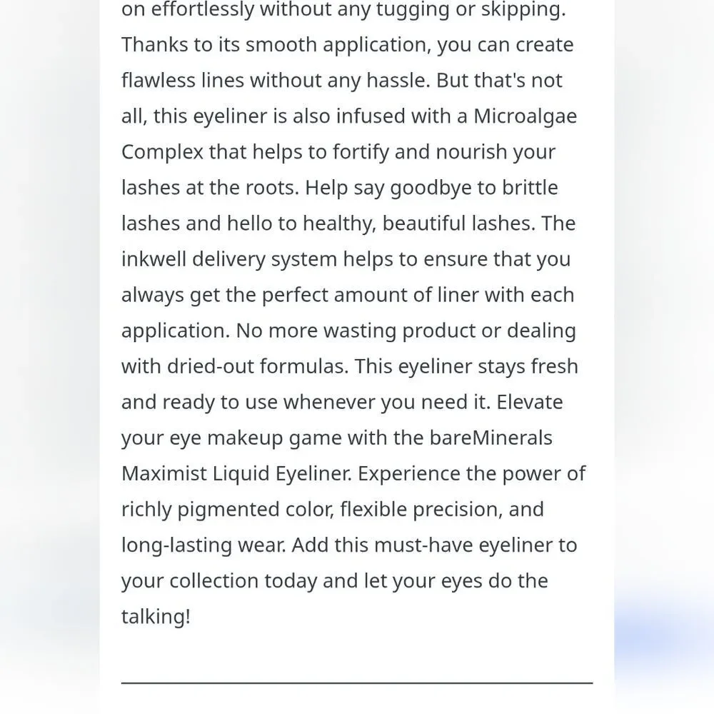 bareMinerals color maximum